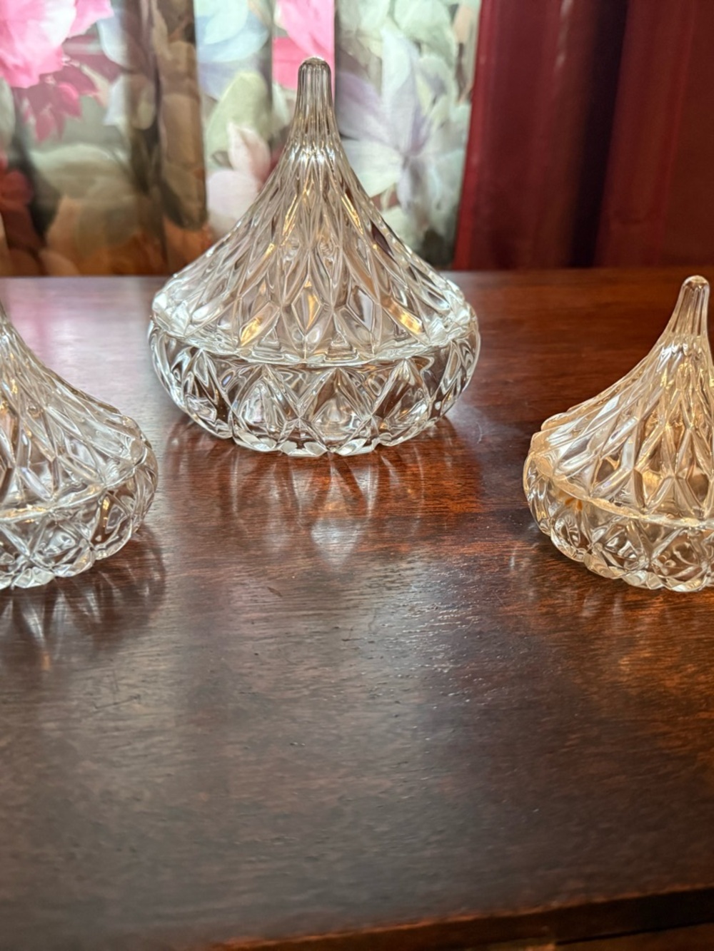 Clear Cut Glass Covered Dishes - Elegant Home Accent